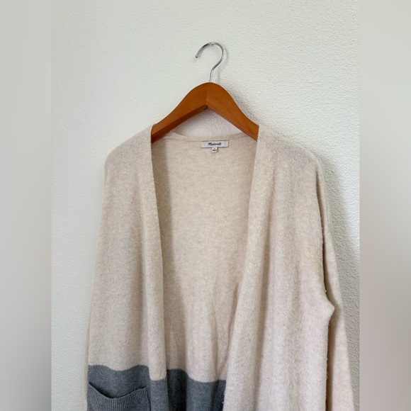 Madewell Edgewater Bubble-Sleeve Cardigan Sweater in Colorblock Women’s Size S - Picture 5 of 6
